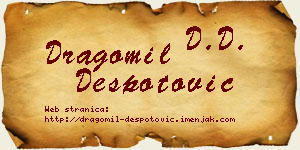 Dragomil Despotović vizit kartica